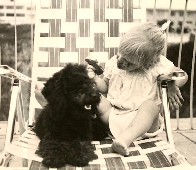 Me with my sister, Diana. We both enjoy our chocolate treats!<br> She is so kind to share with me.