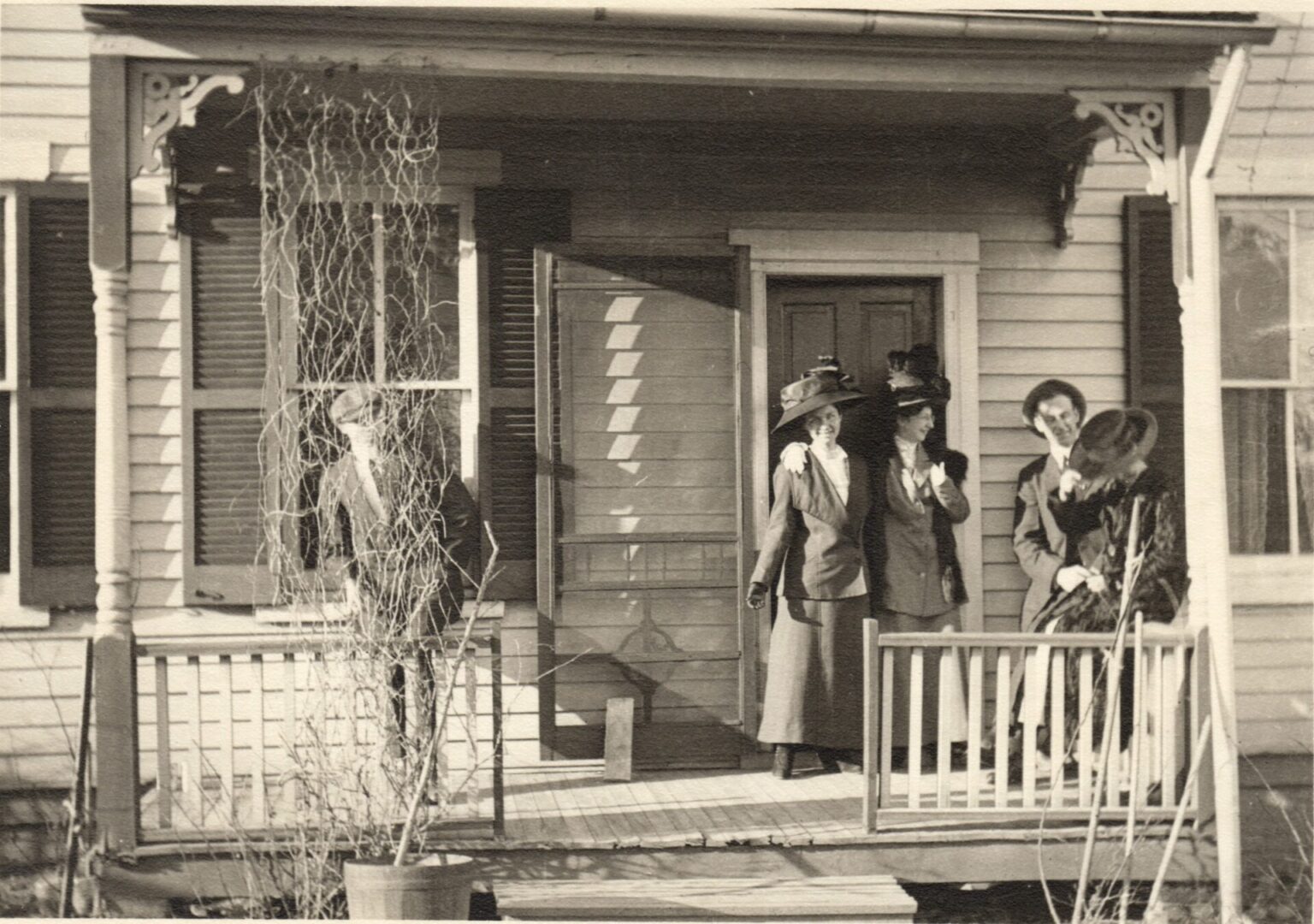 Edith and friends on front porch Riverdale MD home 191220240918 Edith and friends on front porch Riverdale MD home 191220240918