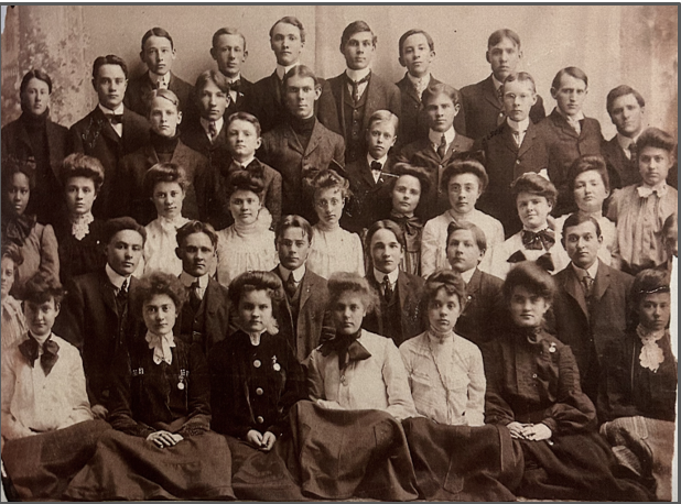 Class Photo 1904 Orville standing top row, center-right Class Photo 1904
Orville standing top row, center-right