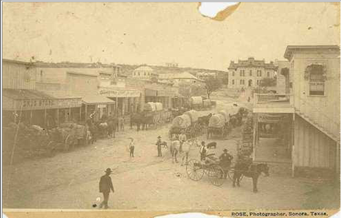 Main Street in Sonora, Texas 1898 Main Street in Sonora, Texas 1898