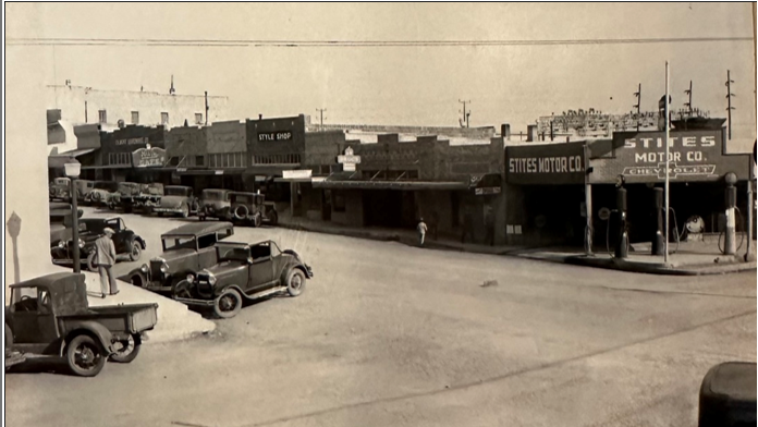 Sonora 1930 - View from Courthouse of Main Street Sonora 1930 - View from Courthouse of Main Street