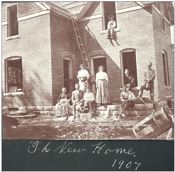 Screenshot 2025-04-02 213304 Photo of the new home (1907) in construction.