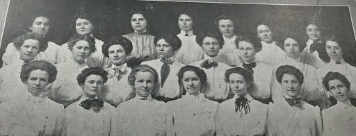 Domestic Science Club - Edith is at lower right
